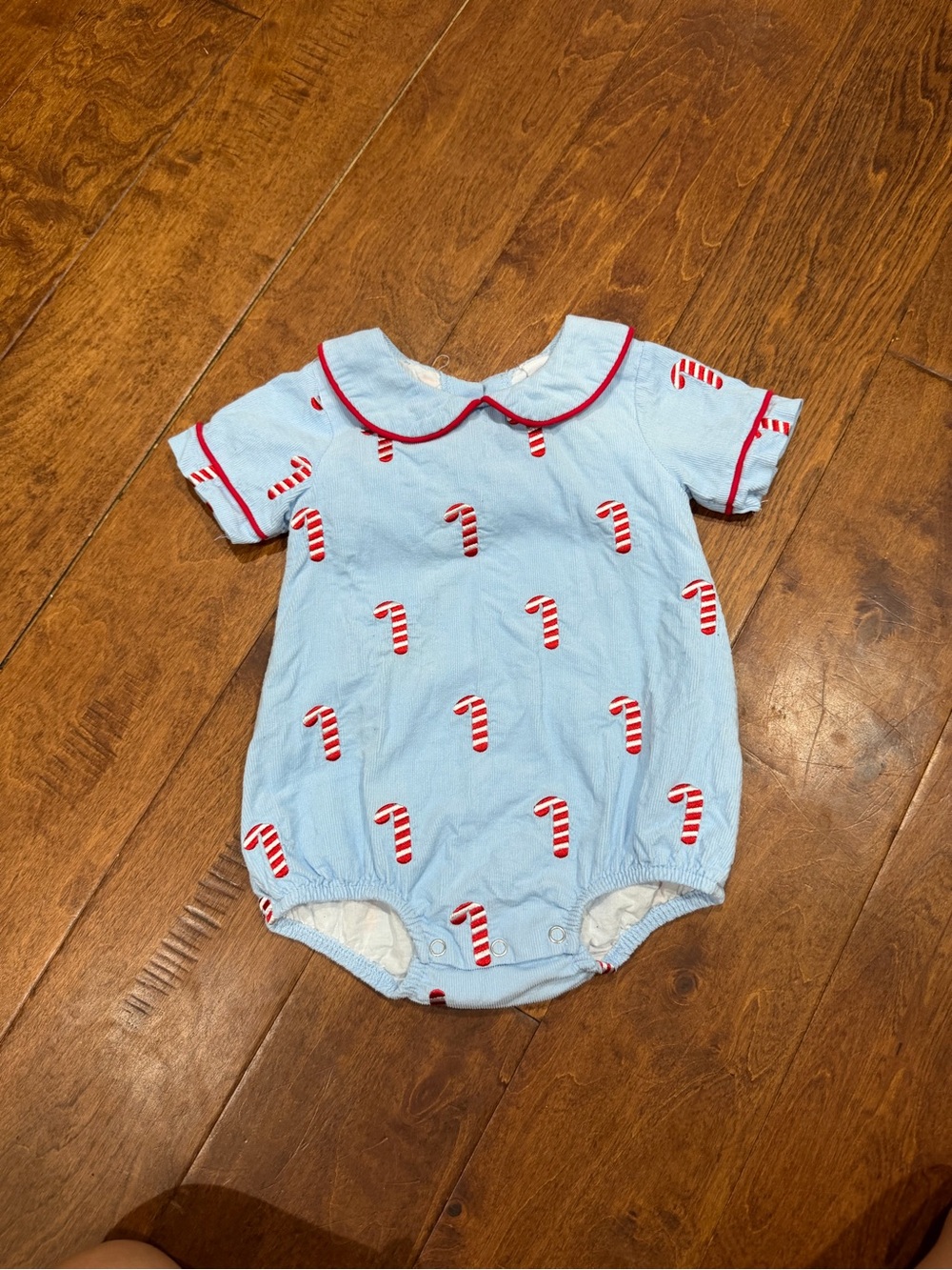 Boys corduroy Candy Cane bubble